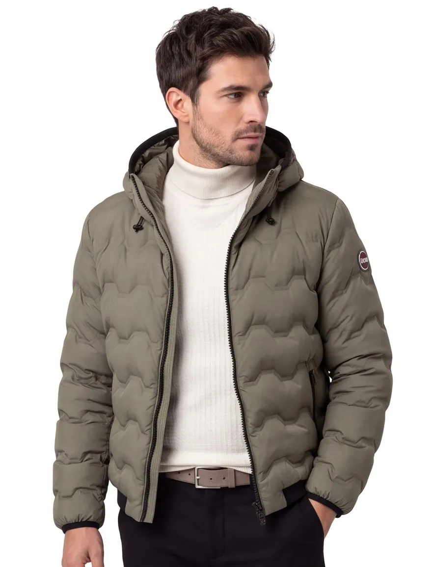 Colmar tussenjas khaki gewatteerd