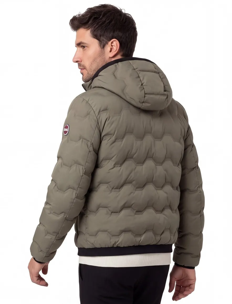 Colmar tussenjas khaki gewatteerd