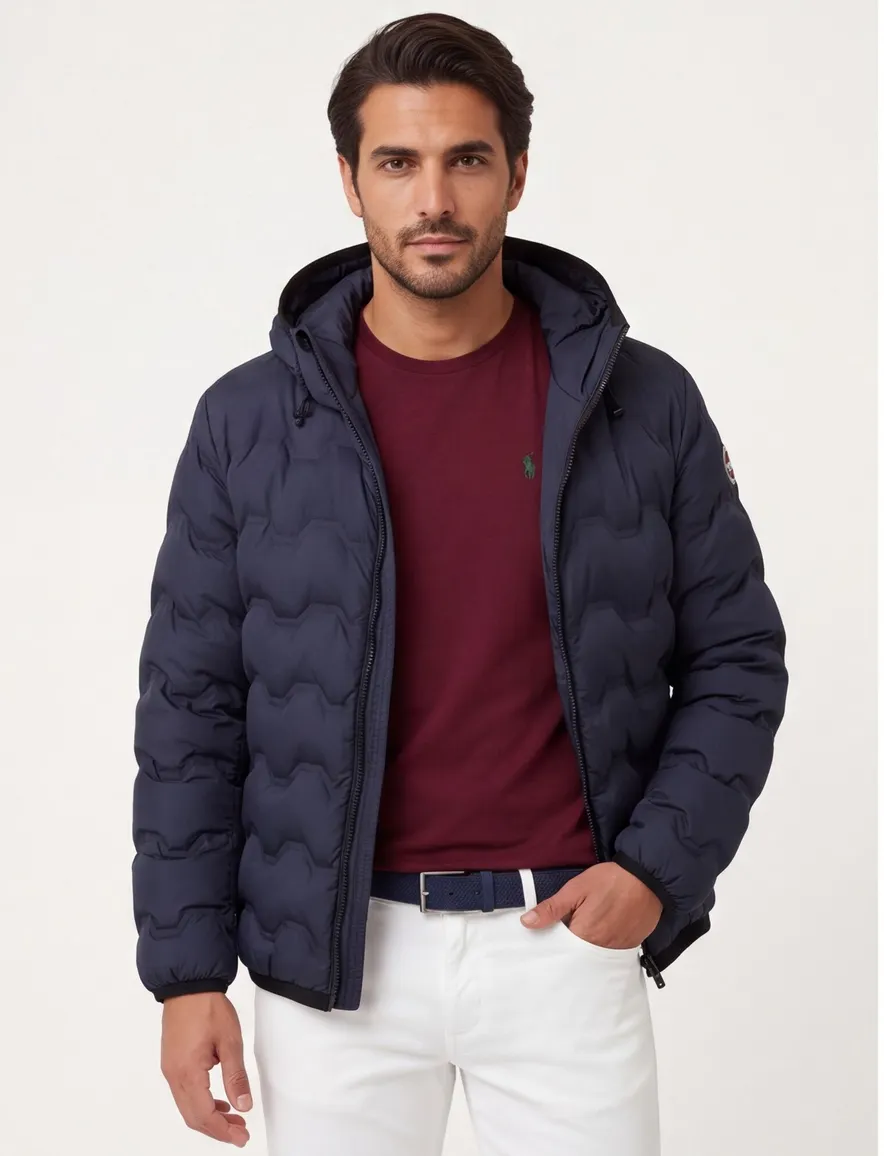 Colmar winterjas donkerblauw normale fit