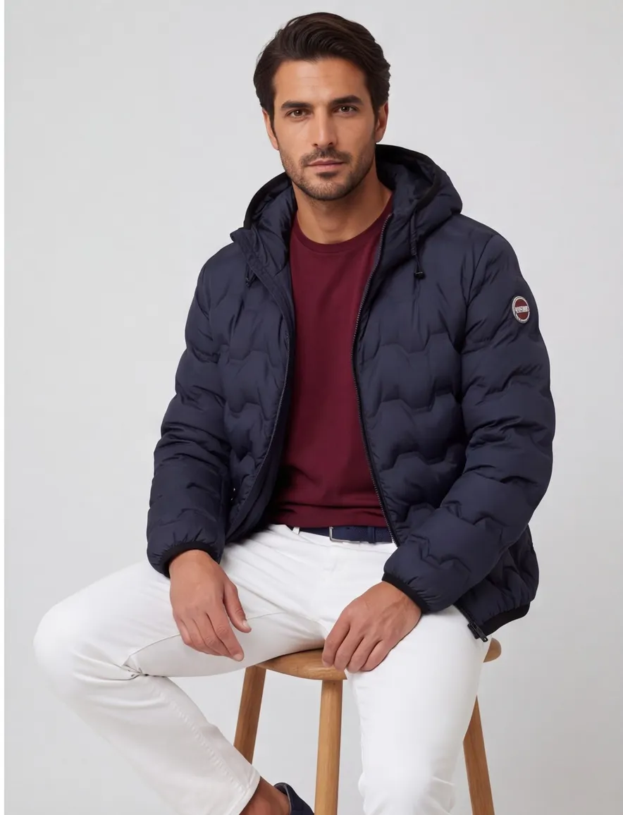 Colmar winterjas donkerblauw normale fit