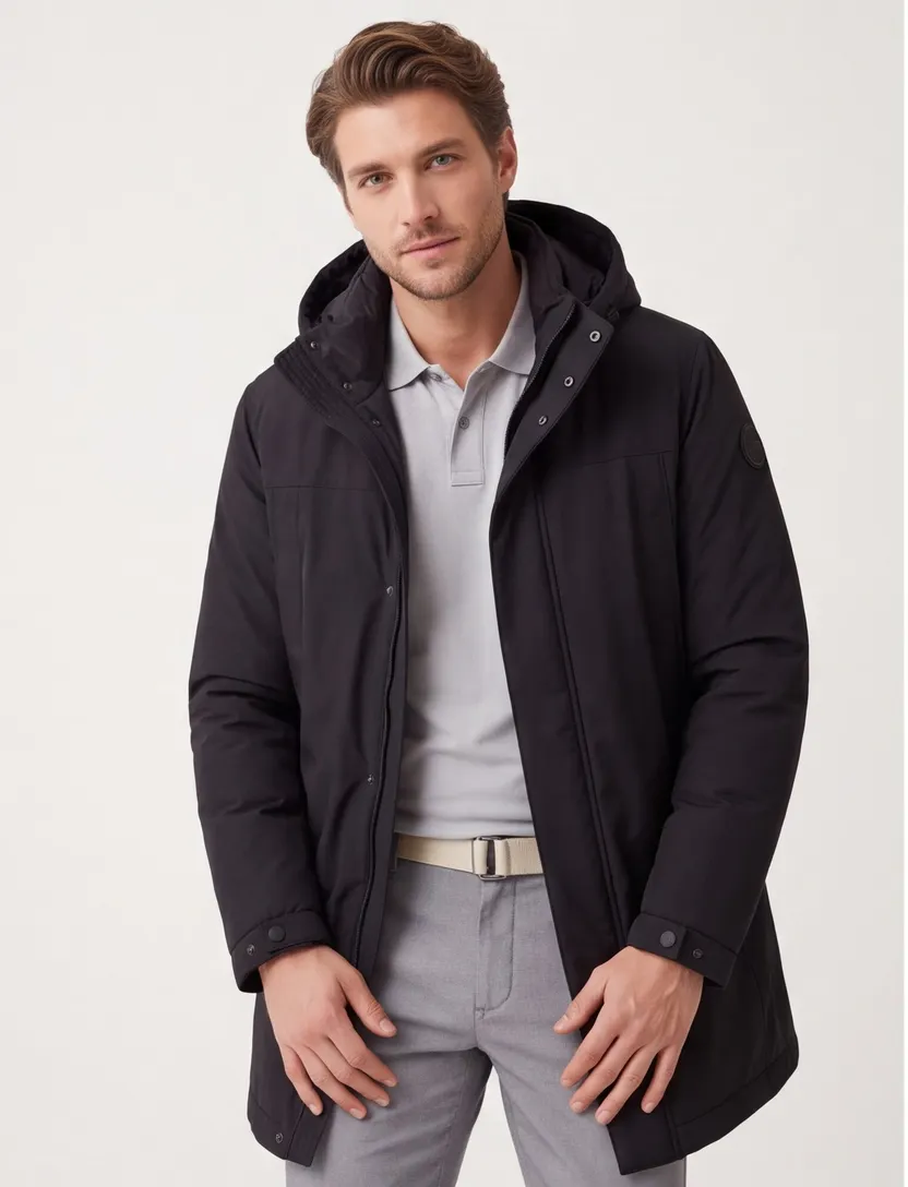 Colmar regular fit winterjas zwart