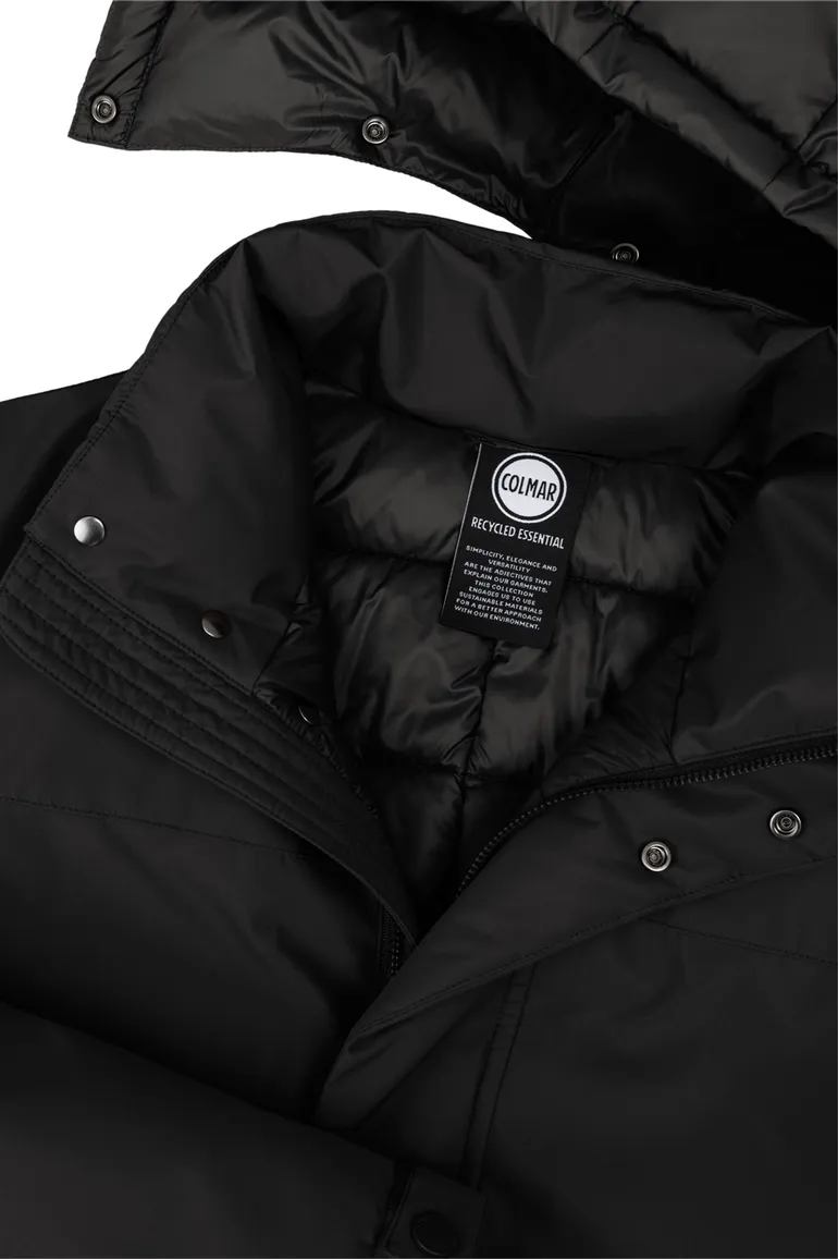 Colmar winterjas halflang zwart