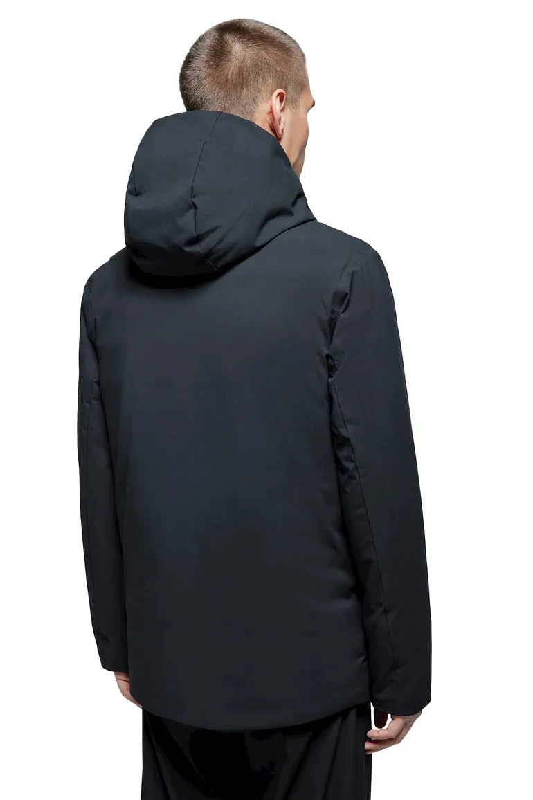 Elvine Vhinner winterjas donkerblauw effen rits normale fit waterdicht