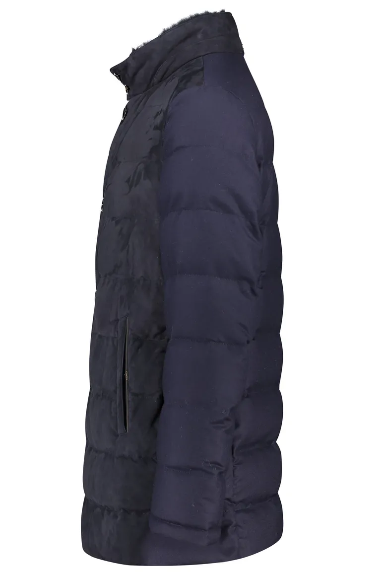 Gimo's jas blauw afneembare kraag