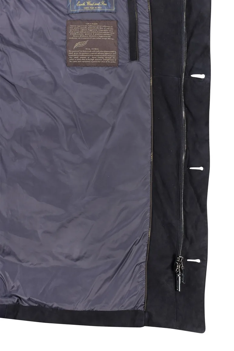 Gimo's jas blauw afneembare kraag