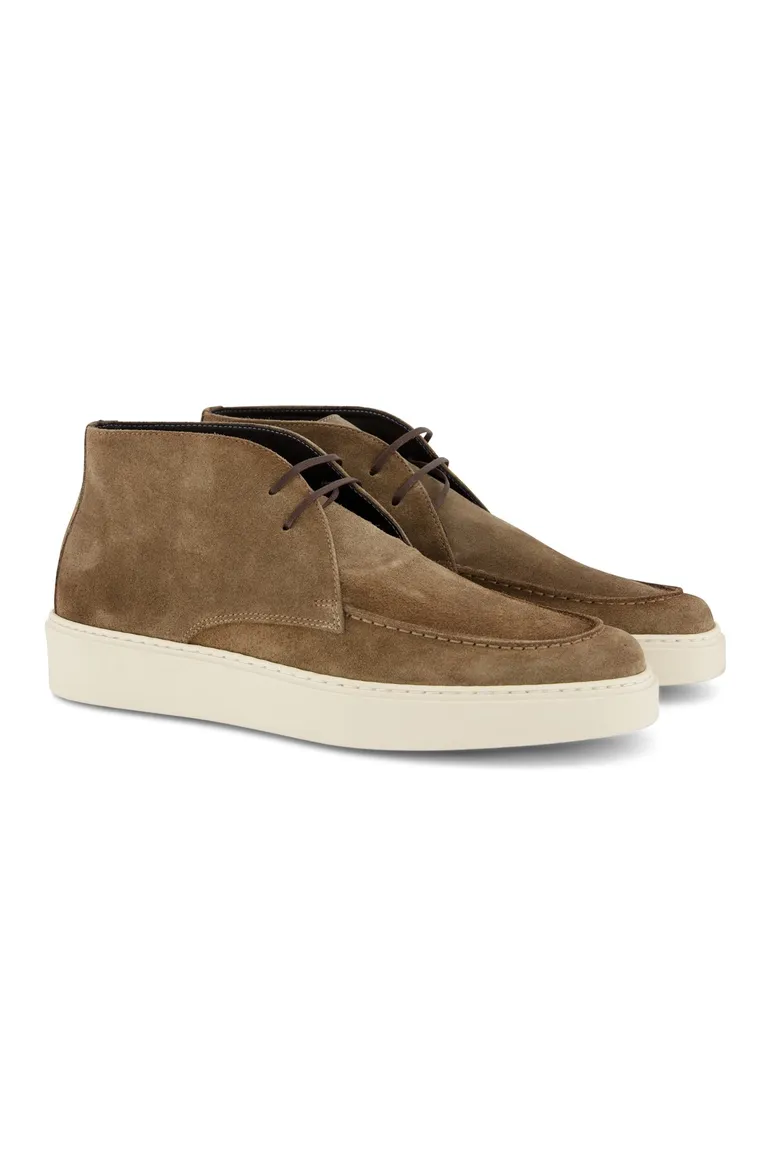 Giorgio sneakers lichtbruin effen