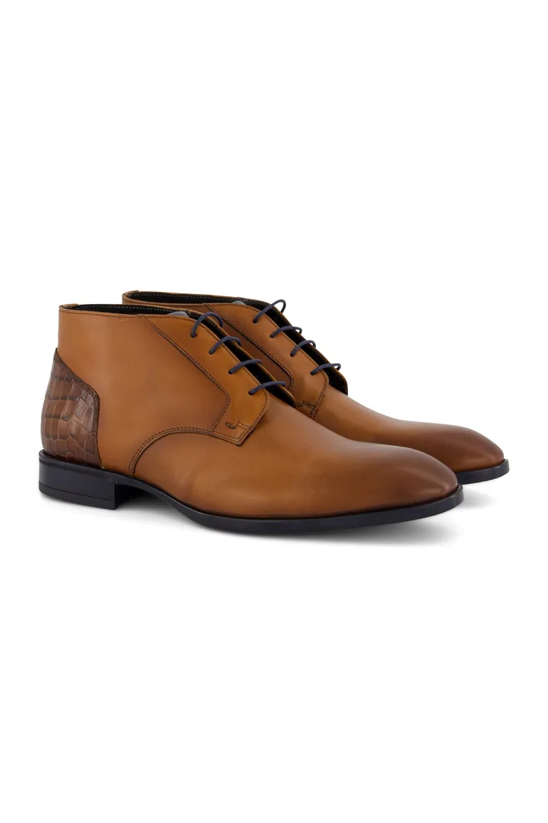 Lederen nette veterschoenen Giorgio bruin