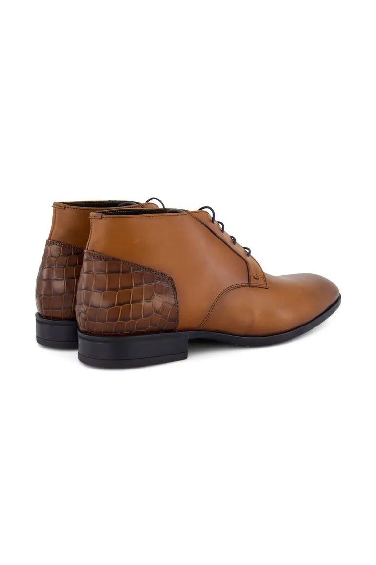 Lederen nette veterschoenen Giorgio bruin