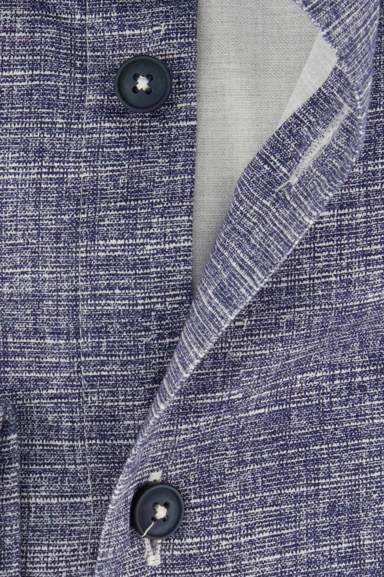 Ledub overhemd blauw geprint