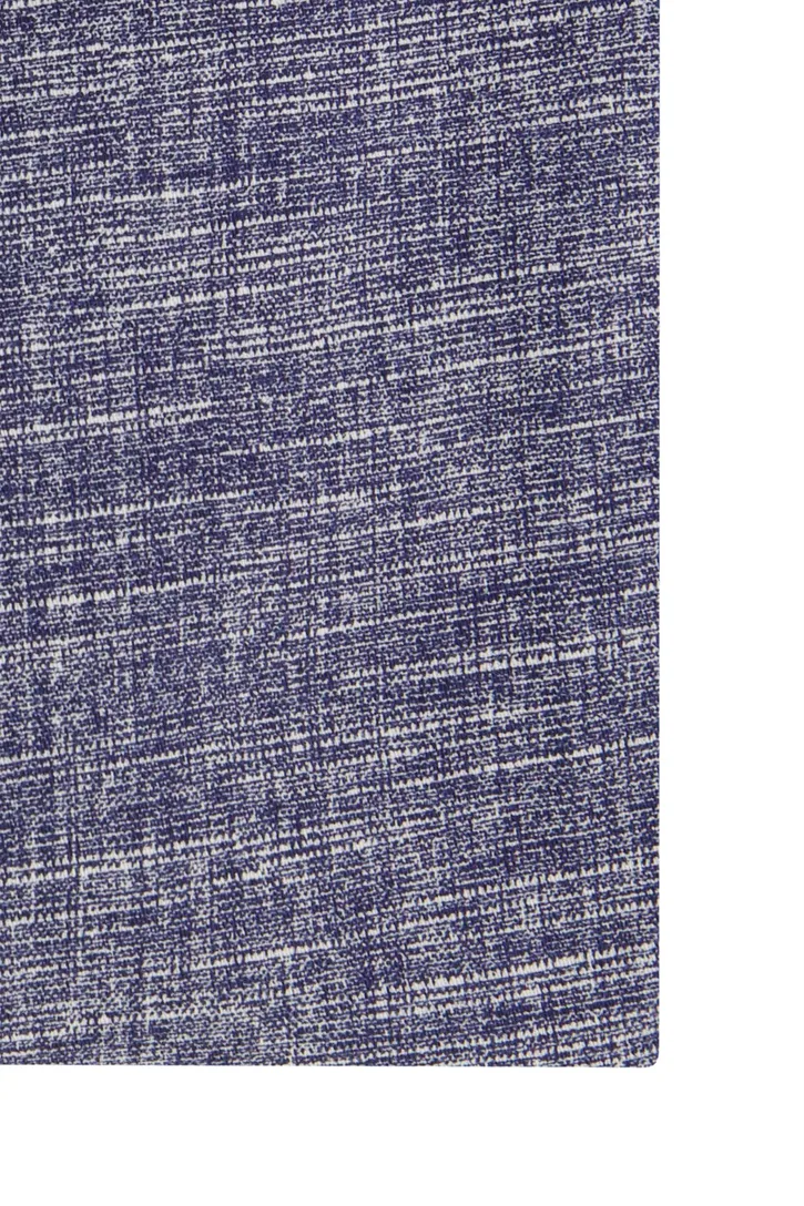 Ledub overhemd modern fit katoen blauw geprint