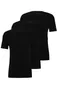Hugo Boss t-shirt zwart effen 3 pack katoen
