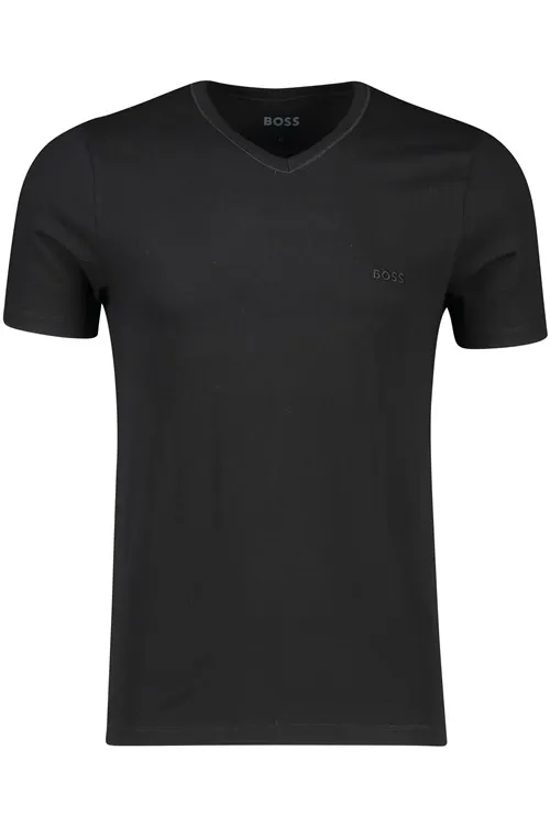 Boss TShirtVN Classic t-shirt v hals 3 pack zwart 100% katoen