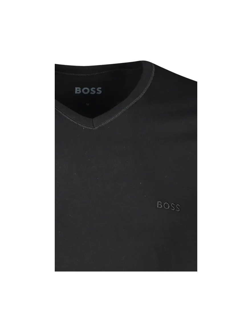 Boss TShirtVN Classic t-shirt v hals 3 pack zwart 100% katoen