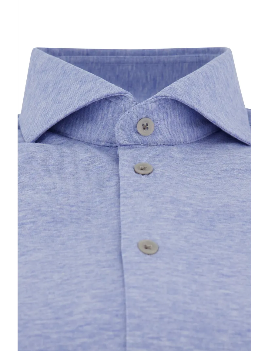 John overhemd blauw slim fit