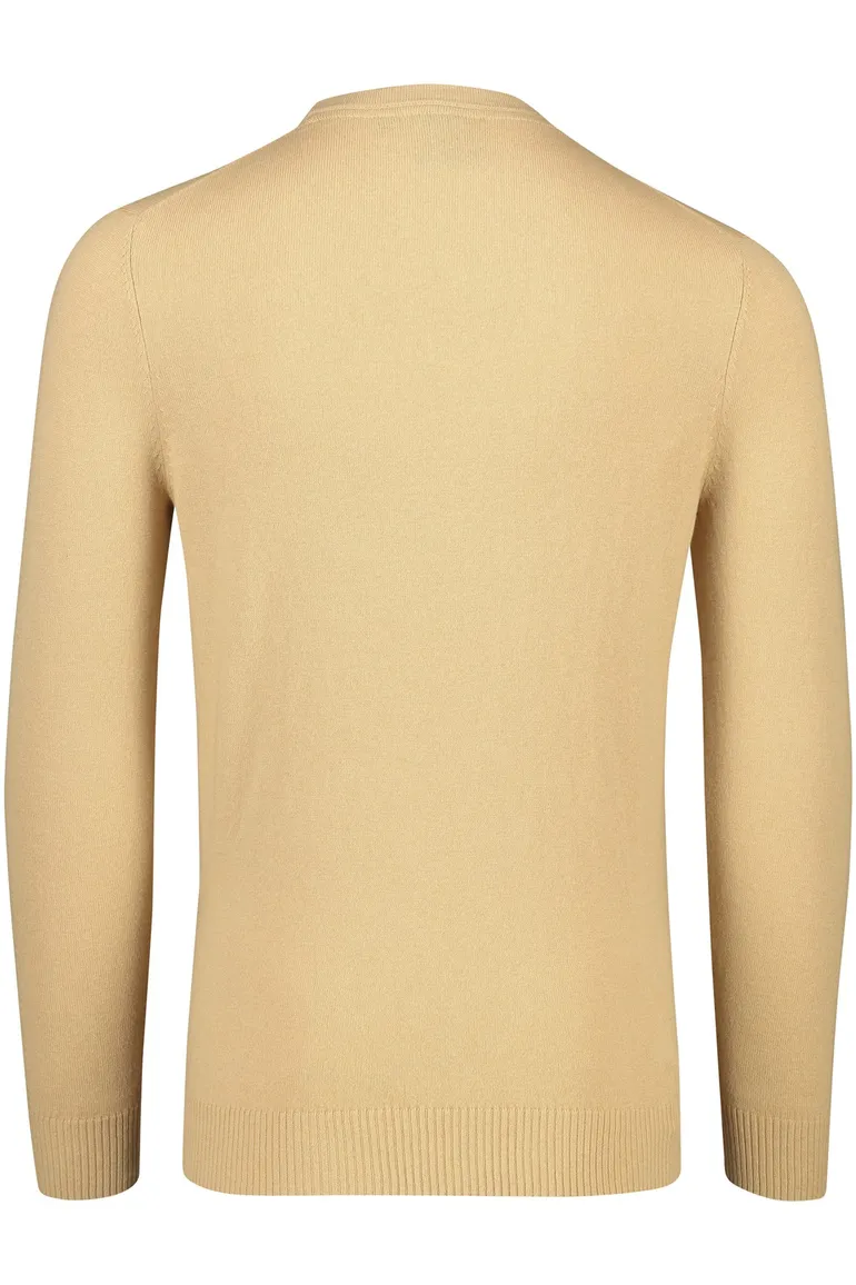 Lyle & Scott trui lichtbruin effen