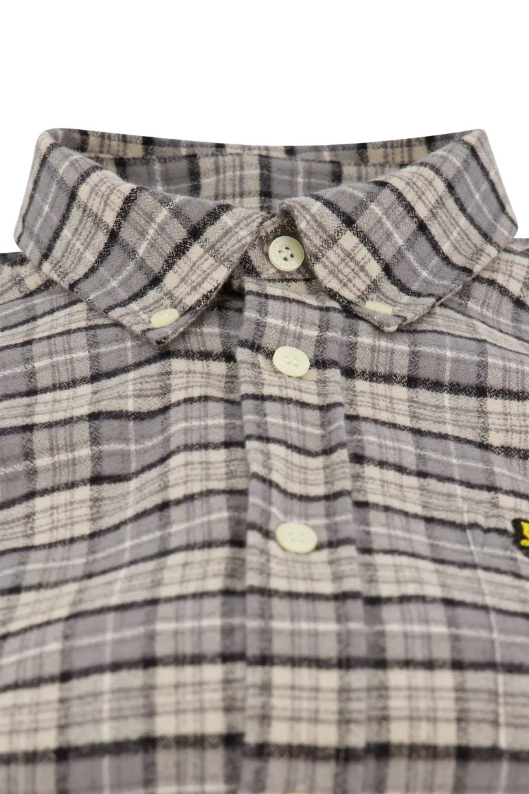 Lyle & Scott Overhemd grijs geruit