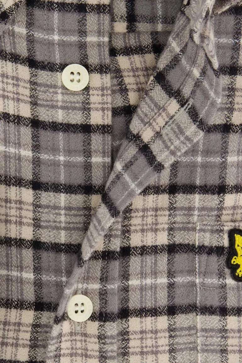 Lyle & Scott Overhemd grijs geruit
