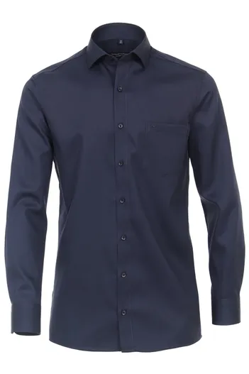 Casa Moda Casa Moda Comfort Fit overhemd mouwlengte 7 donkerblauw