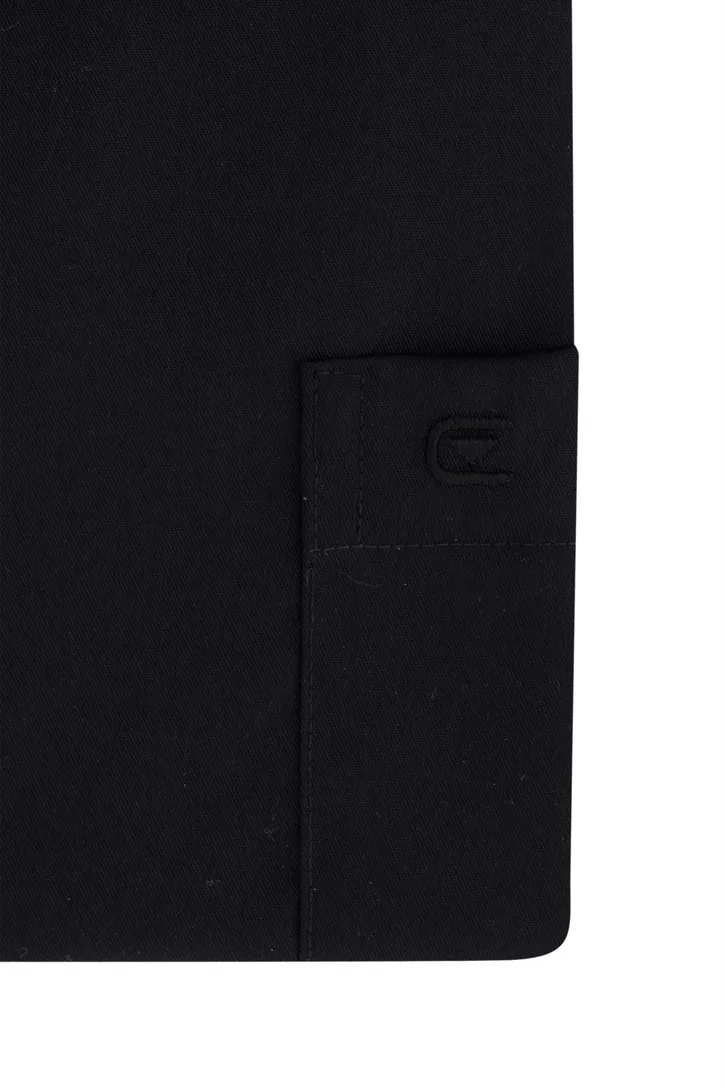 overhemd Casa Moda mouwlengte 7 normale fit zwart effen katoen