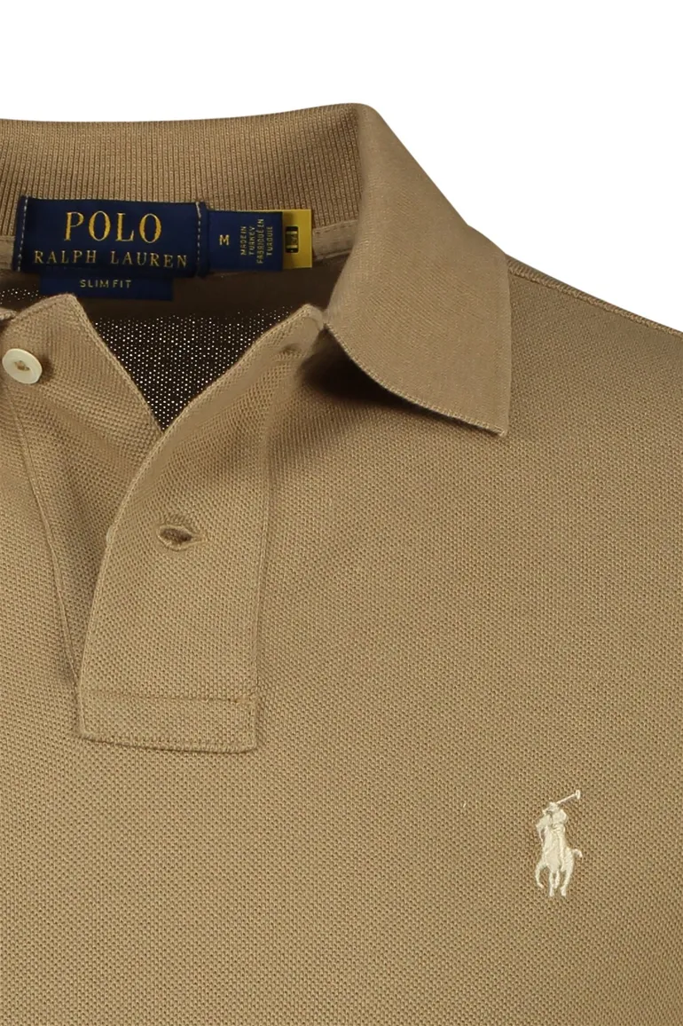Polo Ralph Lauren polo bruin slim fit