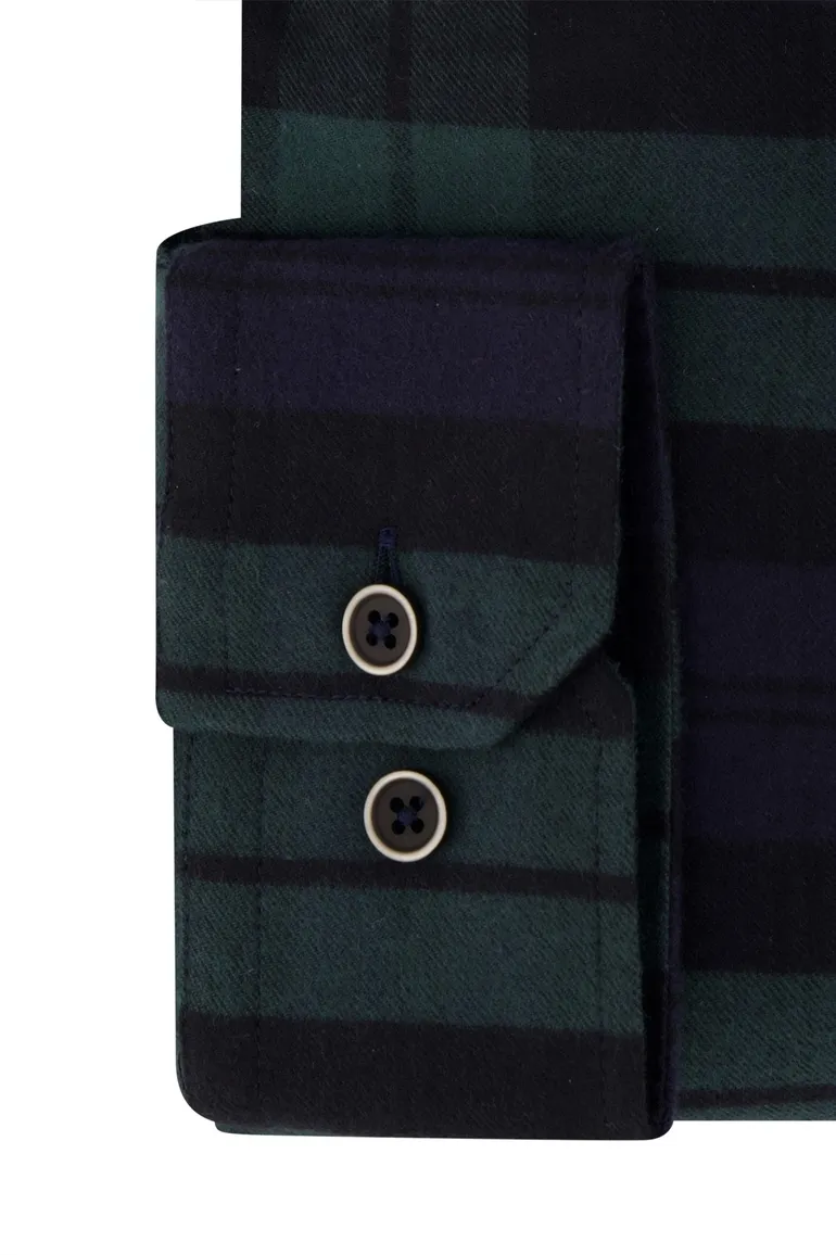 Portofino overhemd donkerblauw regular fit
