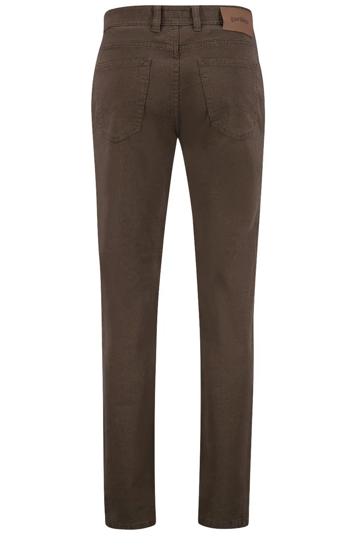Gardeur Sandro jeans bruin slim fit katoen