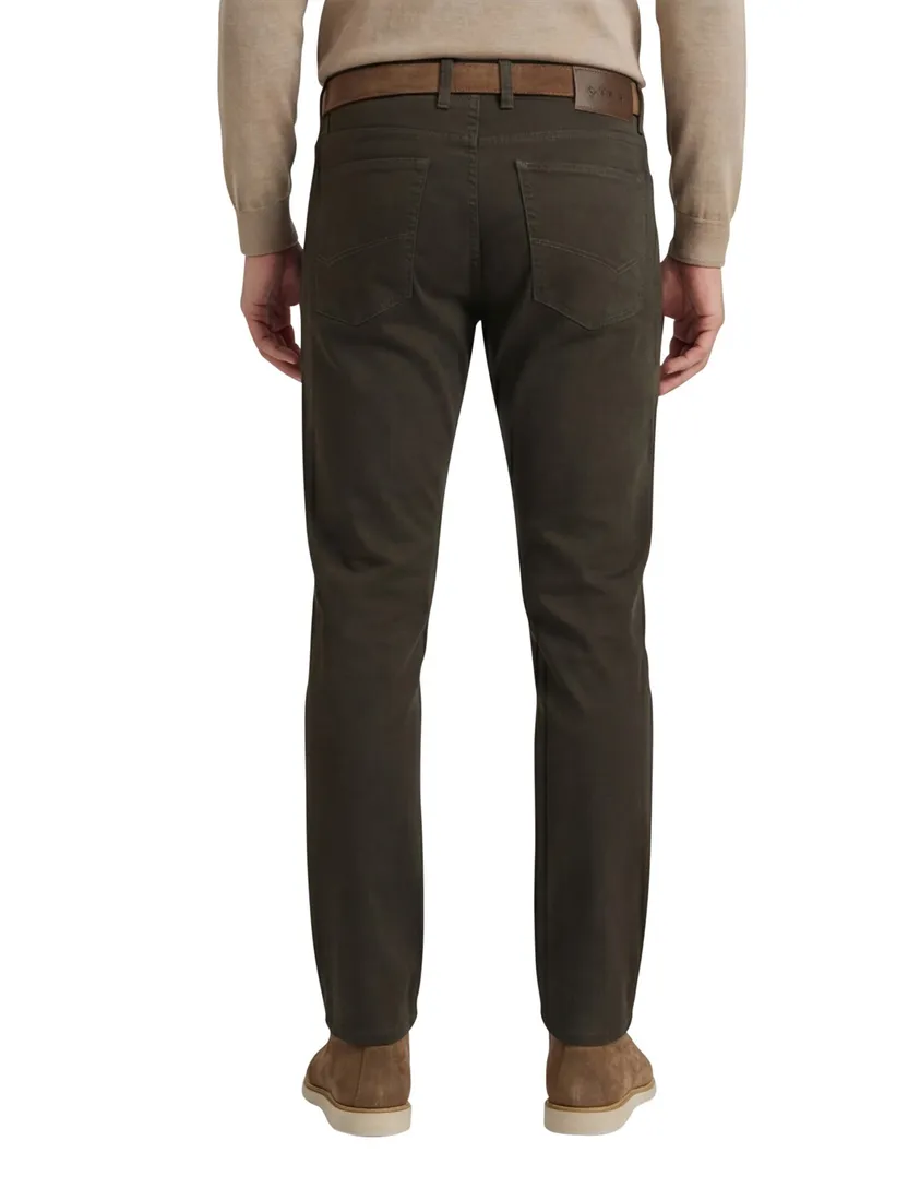 Gardeur jeans groen sandro slim fit katoen