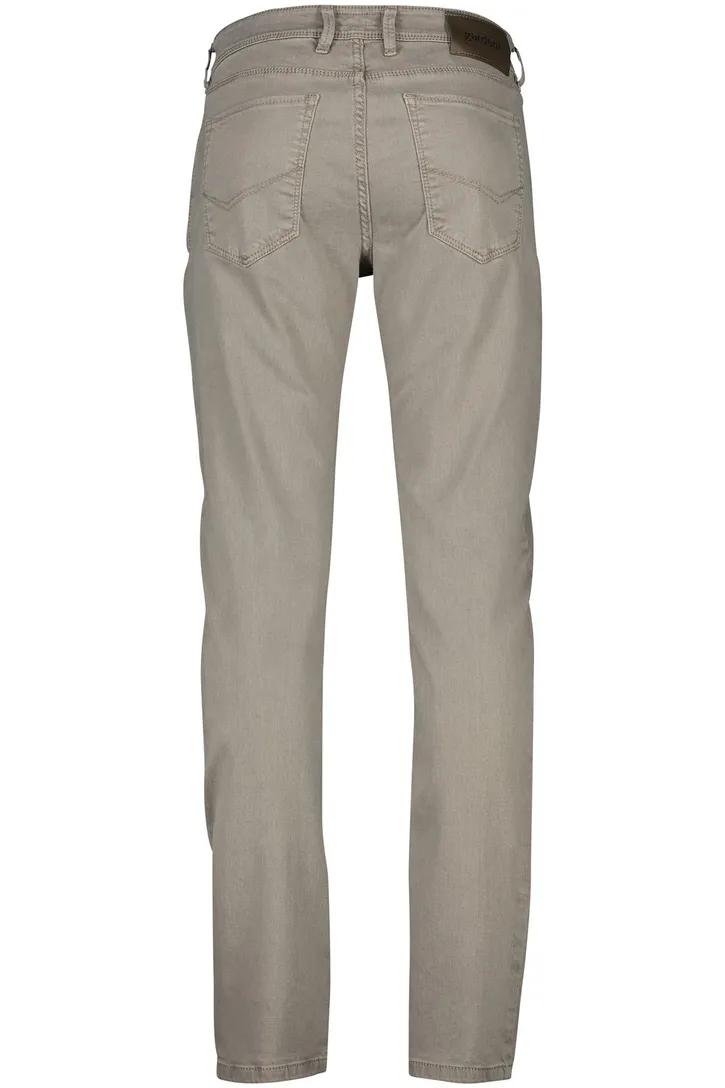 Gardeur broek katoen slim fit lichtbruin