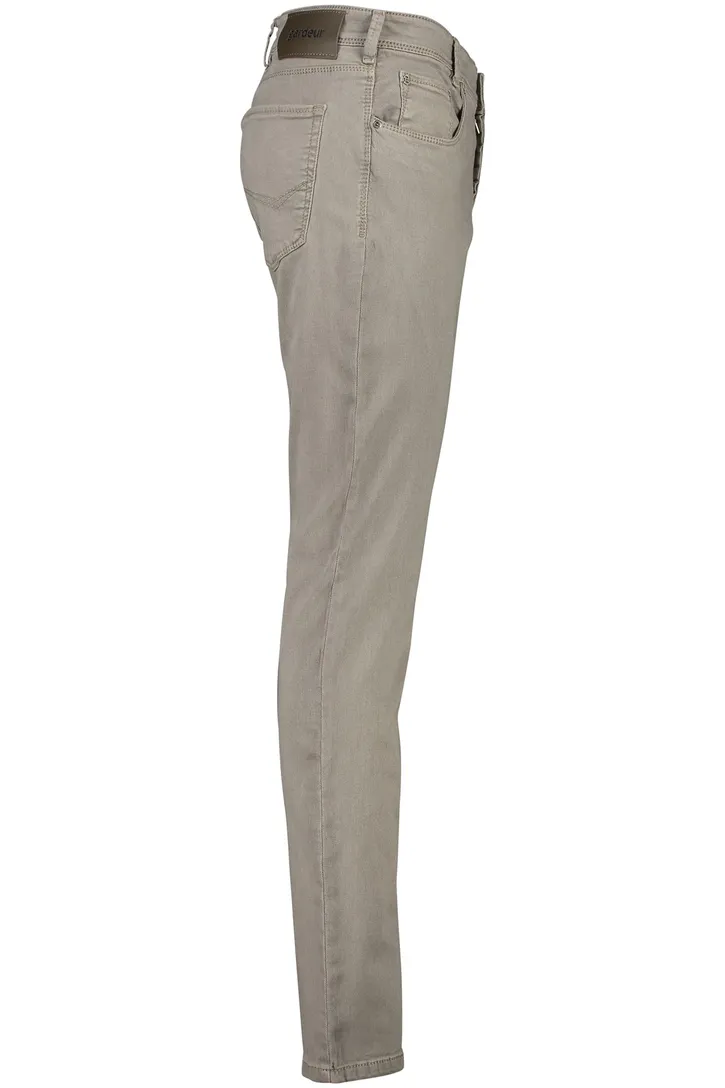 Gardeur broek katoen slim fit lichtbruin