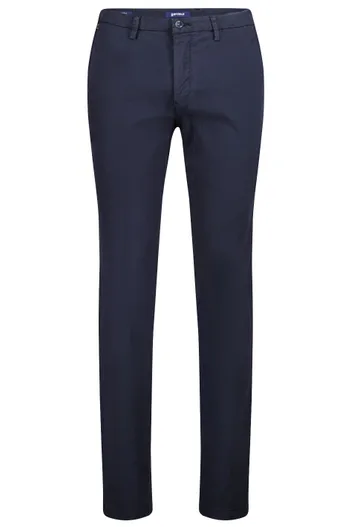 Gardeur Gardeur chino Savage marineblauw effen lyocell