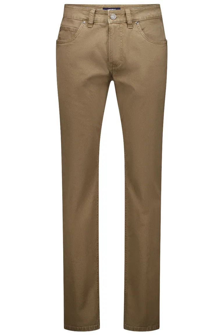 Gardeur jeans Bill beige effen katoen