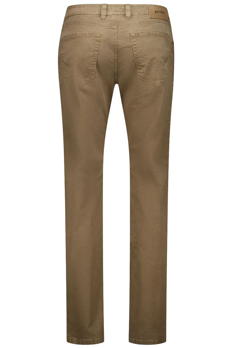Gardeur jeans Bill beige effen katoen