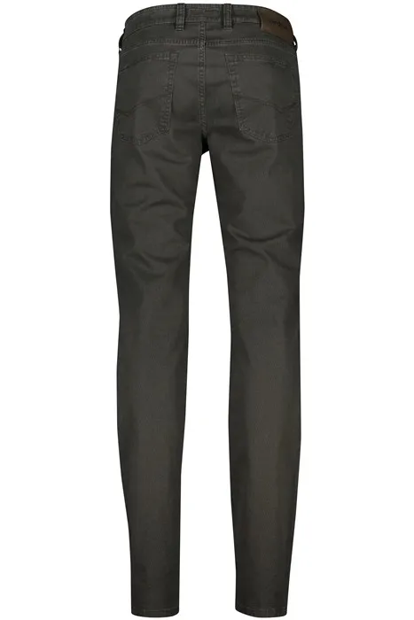 jeans Gardeur groen effen katoen Bill-3
