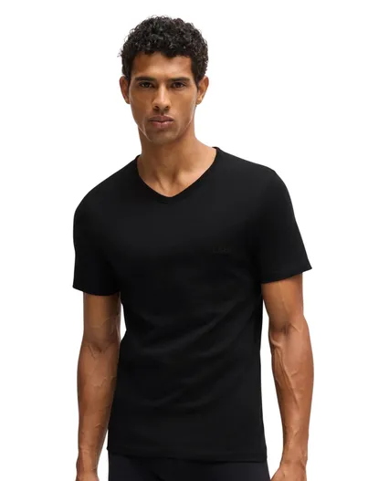 Hugo Boss Boss TShirt RN Classic t-shirt zwart katoen 3-pack