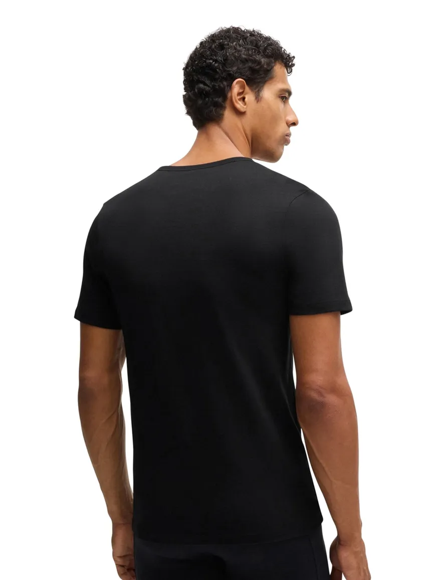 Hugo Boss Black t-shirt zwart classic fit 3-pack