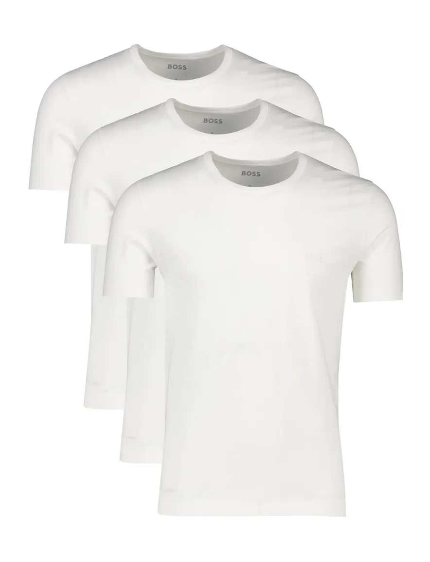 Boss TShirt RN Classic t-shirt wit 3-pack katoen