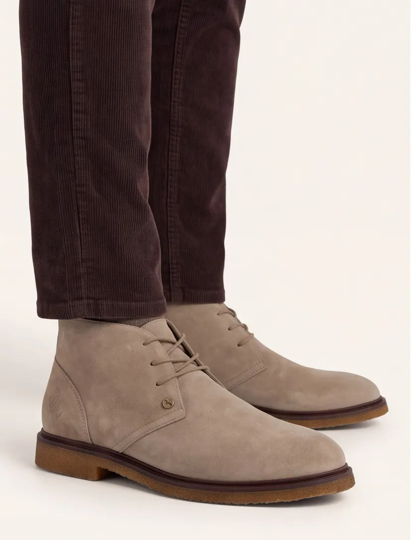 Schoenen Rehab beige suede nette
