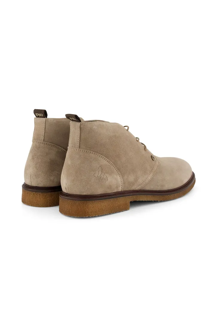 Rehab hoge sneakers grijs effen leer