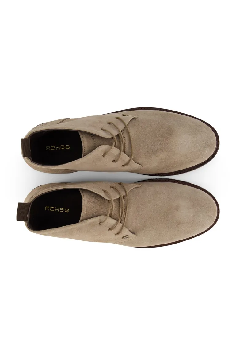 Rehab sneakers grijs effen leer