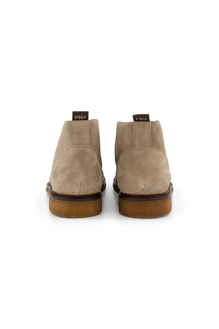 Rehab hoge sneakers grijs effen leer