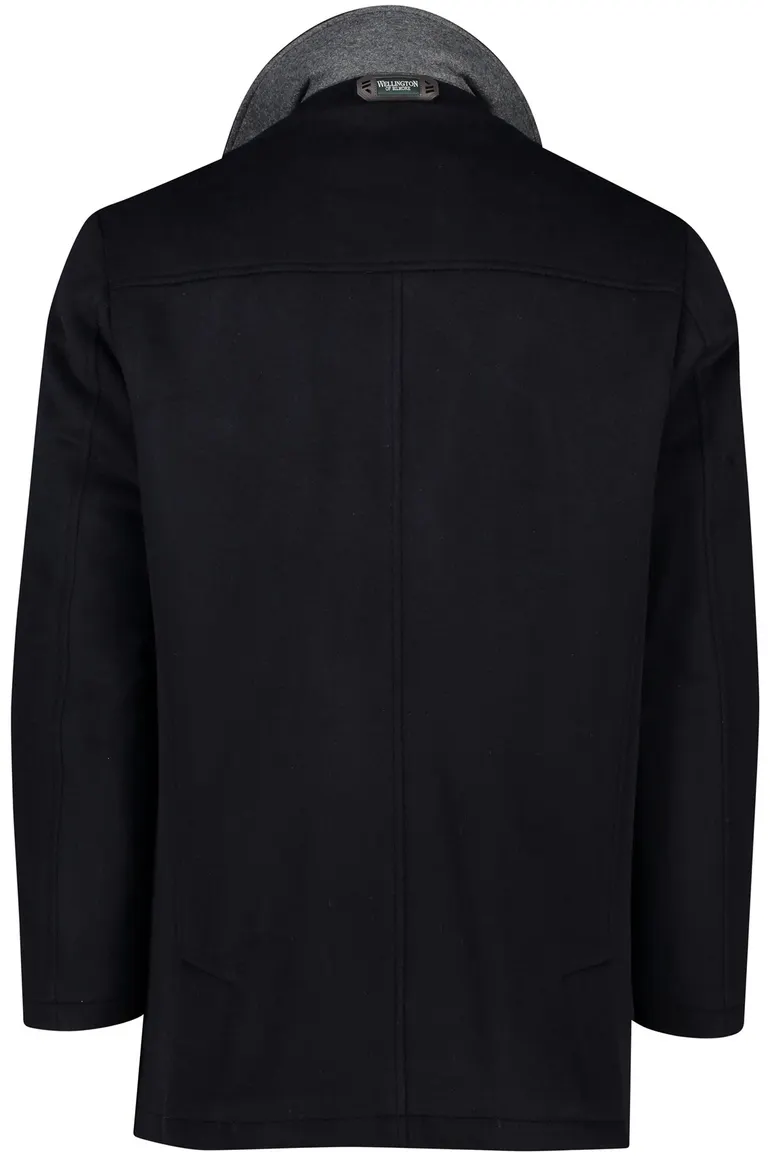 Wellington of Bilmore winterjas donkerblauw effen