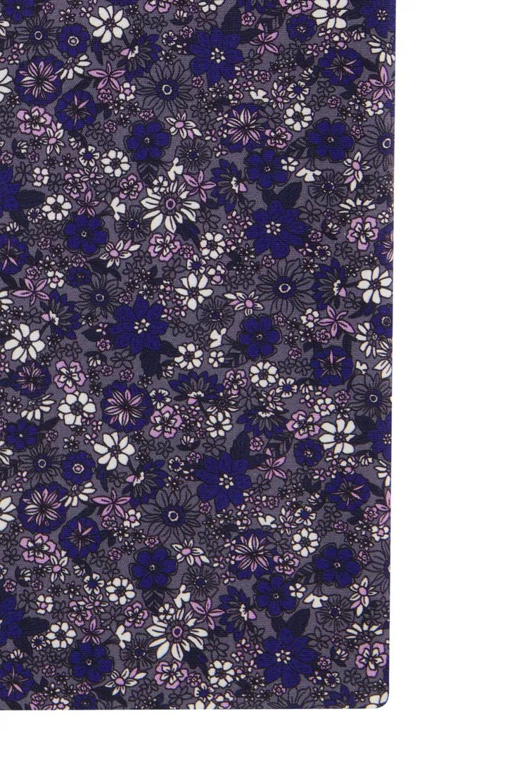 Seidensticker business overhemd Shaped Fit donkerblauw geprint 100% katoen