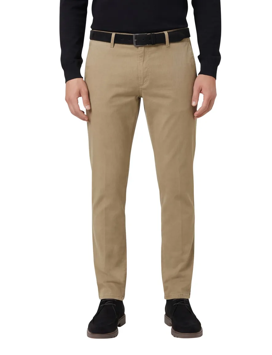 Brax katoenen broek beige effen SILVIO