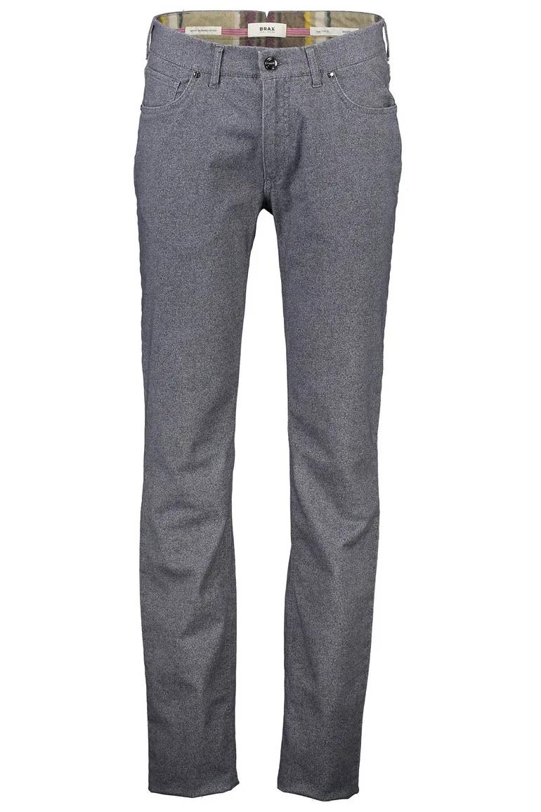 Brax broek Chuck modern fit grijs katoen