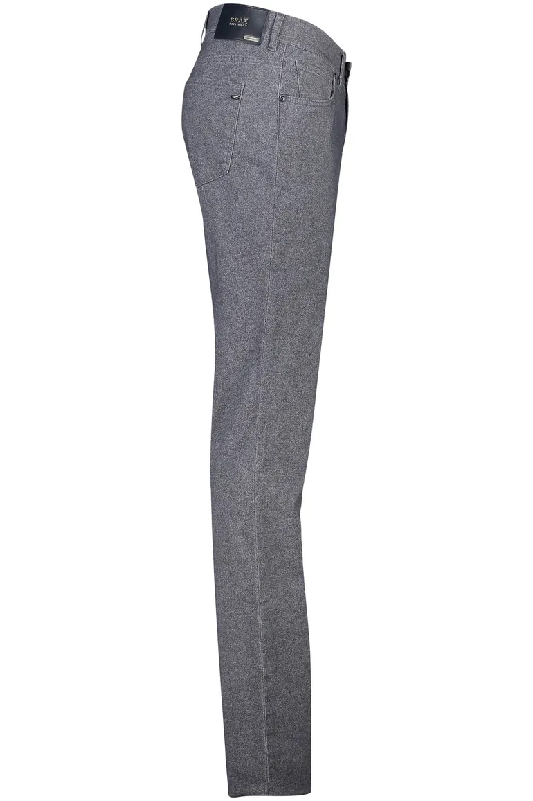 Brax broek Chuck modern fit grijs katoen