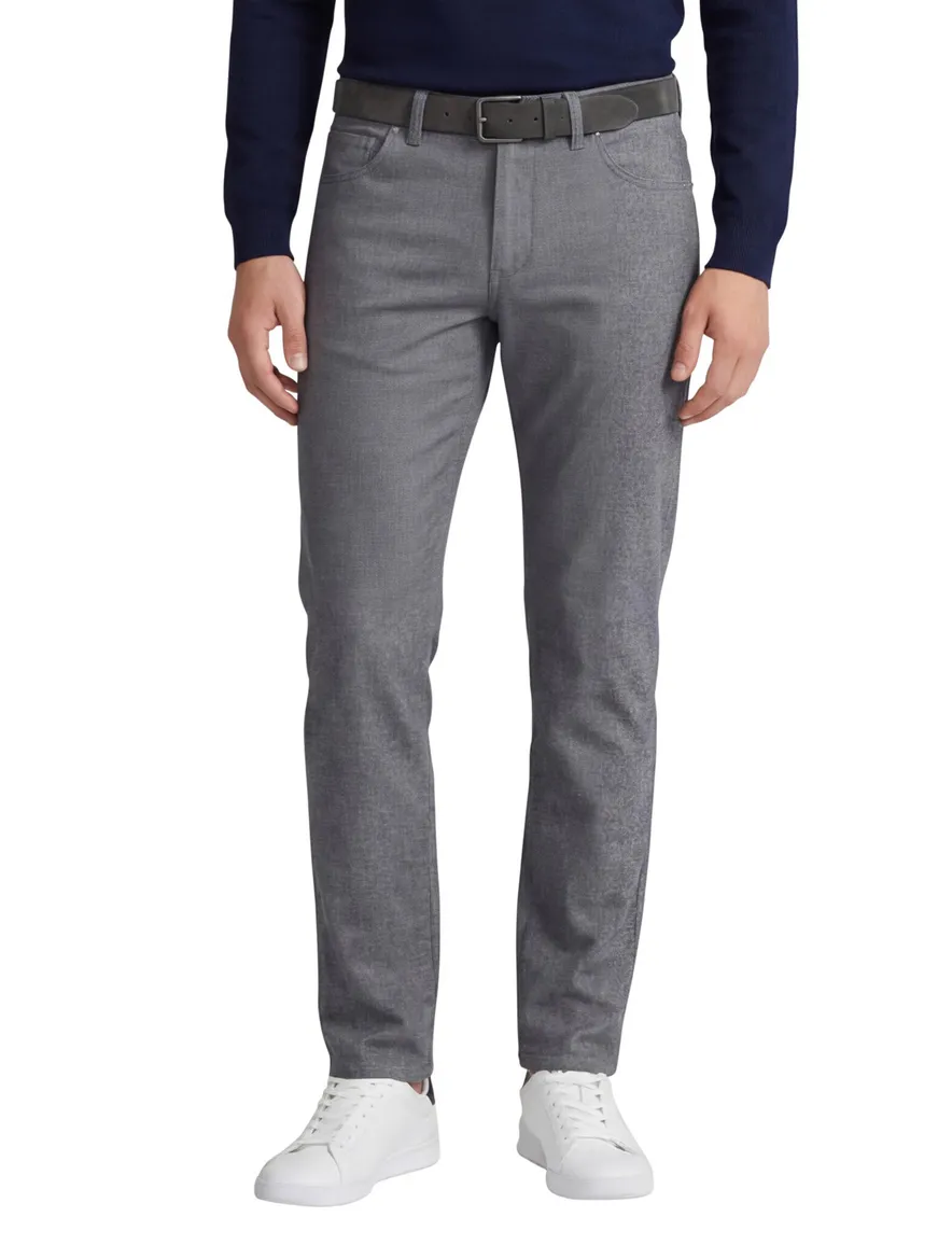 Brax broek Chuck modern fit grijs katoen