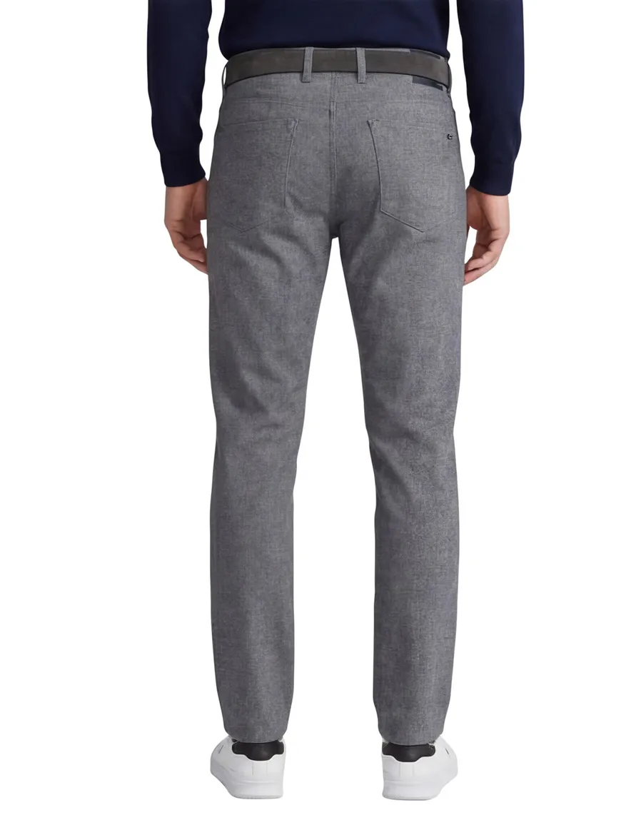 Brax broek Chuck modern fit grijs katoen