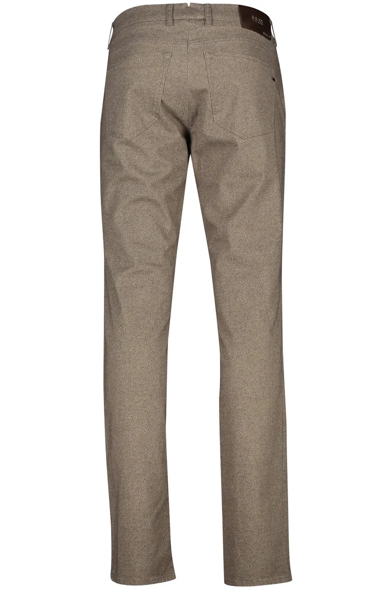 Brax 5-pocketk bruin Chuck Modern Fit gemeleerd