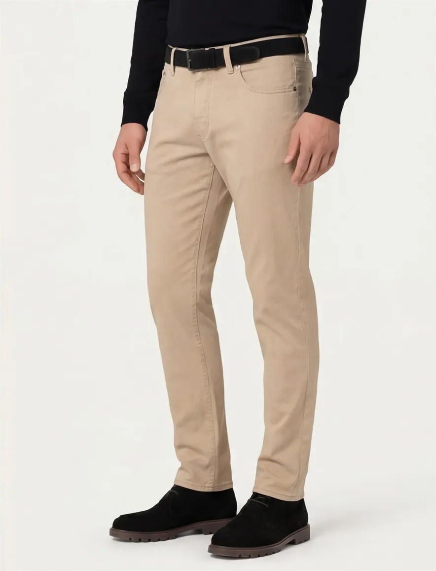 Brax 5-pocket beige katoen Chuck