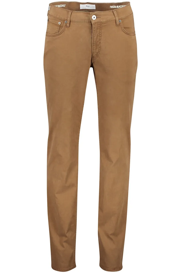 Brax 5-pocket bruin Chuck katoen